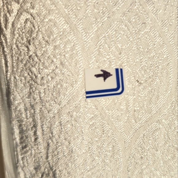 Le Chateau White Brocade Fitted Blazer Faux Pocket Small Made in Canada Vintage - Picture 16 of 16